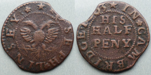 Cambridge, Joseph Linsey 1663 farthing Cambridge, Joseph Linsey 1663 farthing